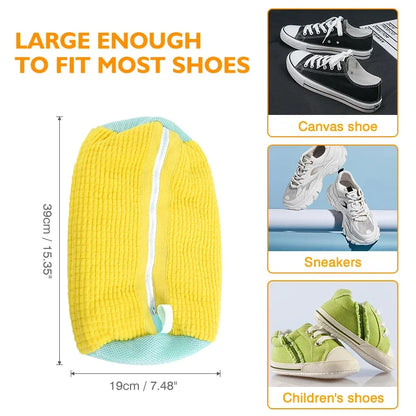 Shoes Laundry Bag Shoe Wash Bag for Washing Machine Reusable Zipper Shoe Washing Bag Sneaker Tennis Shoe Cleaner Kit Remove Dirt