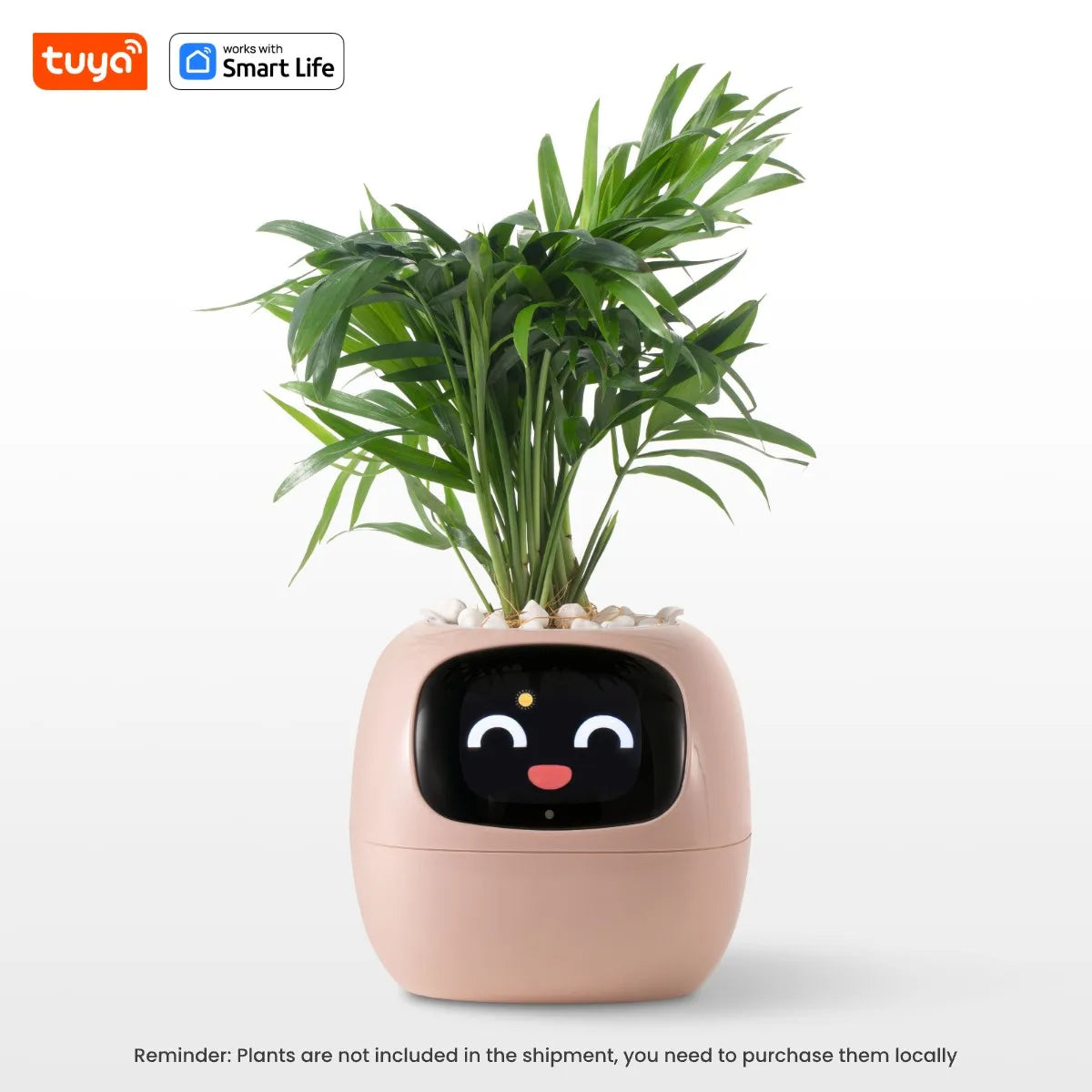 Tuya Ivy Smart Planter,Endless Fun over 49 Rich Expressions,7 Smart Sensors,Ai Chips Make Raising Plants Easy and Fun